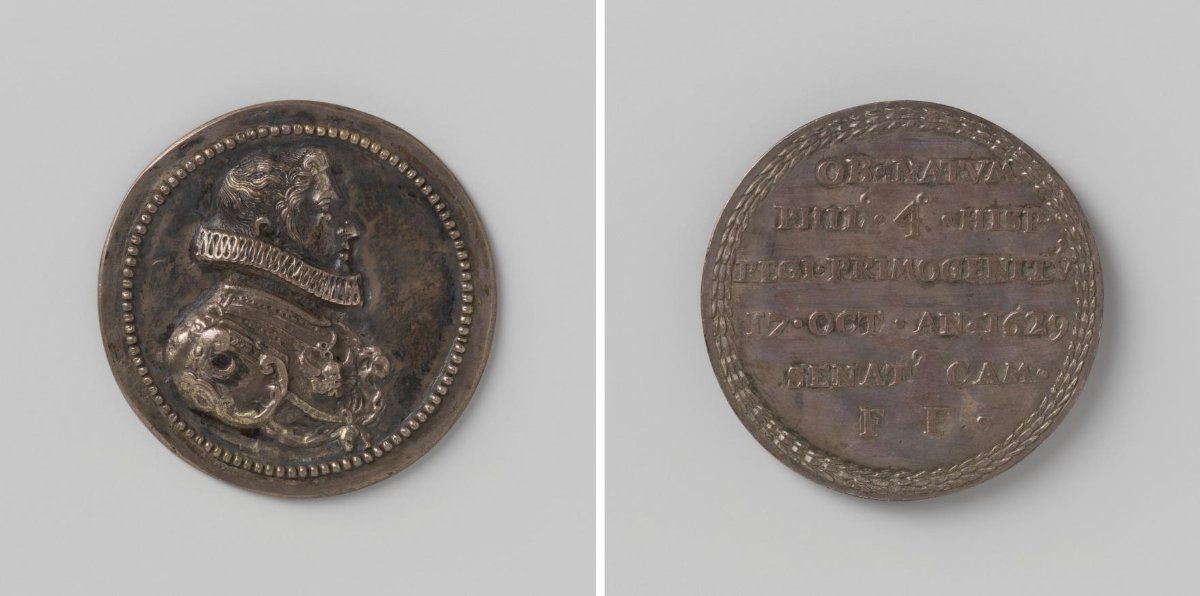 Birth of Balthasar Charles, first son of Philip IV, medal struck by order of the Council of Cambrai