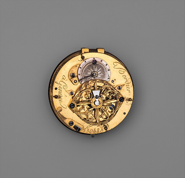 Additional museum view 3 of Watch with calendar (accession 89.2.83).