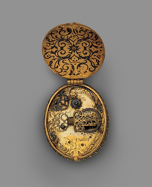 Additional museum view 2 of Watch in the form of a Lesser George (accession 17.190.1475).