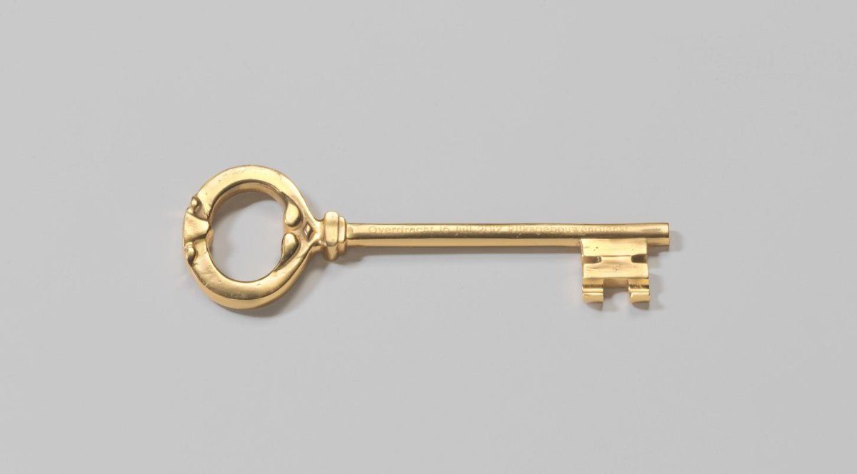 Key used in the handover of the building by the Government Buildings Agency to the Rijksmuseum