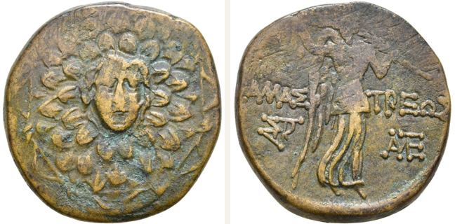 Amastris, bronze coin — Nike standing right (CN type 22761)