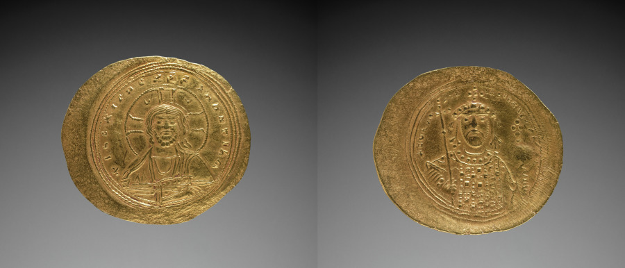 Nomisma with Constantine IX Monomachus, 1042–1055 (Cleveland Museum of Art 1968.63)