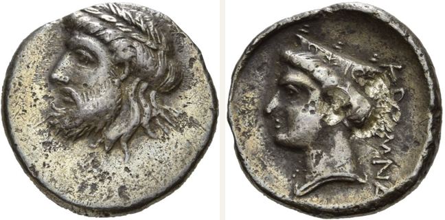 Kromna, drachm — Head of Hera left (CN type 23902)