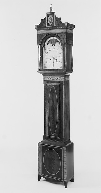 Additional museum view 2 of Tall Clock (accession 1980.458).
