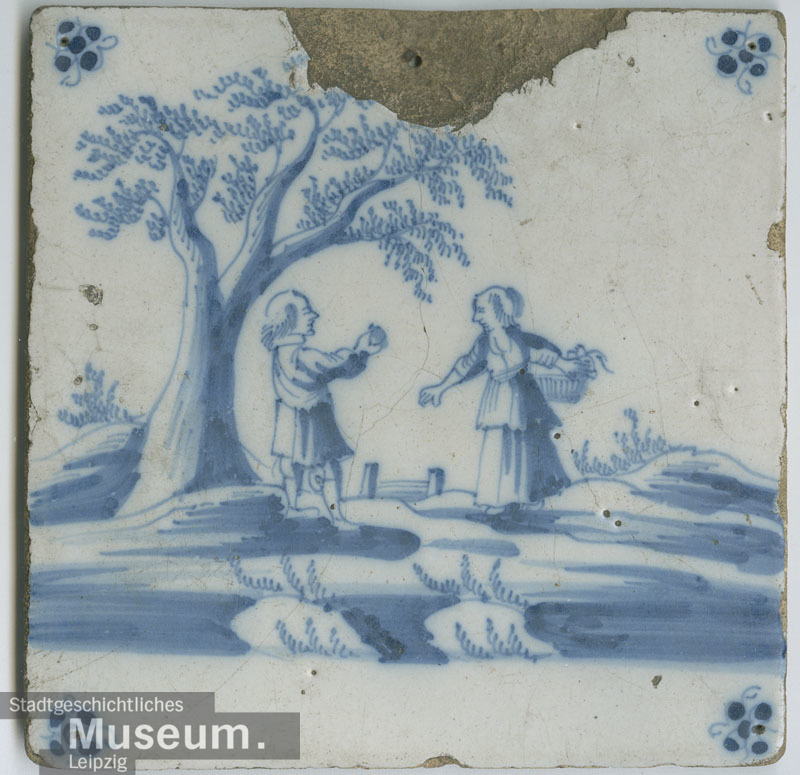 Frisian wall tile, Delft
