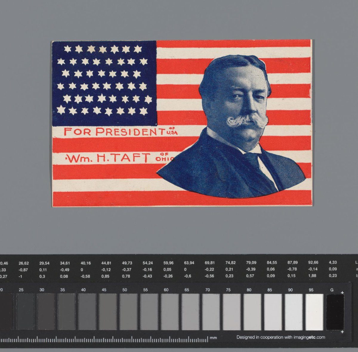 Picture postcard used as campaign material for presidential candidate William Howard Taft