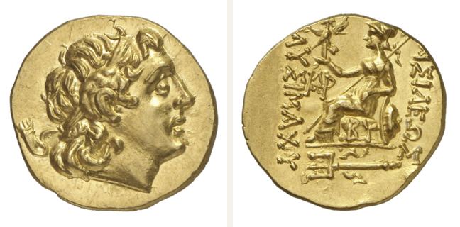 Byzantion, Lysimachos, stater — Athena seated left (CN type 21009)