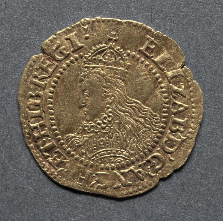 Halfcrown: Elizabeth I (obverse), 1592–95 (Cleveland Museum of Art 1969.184.a)