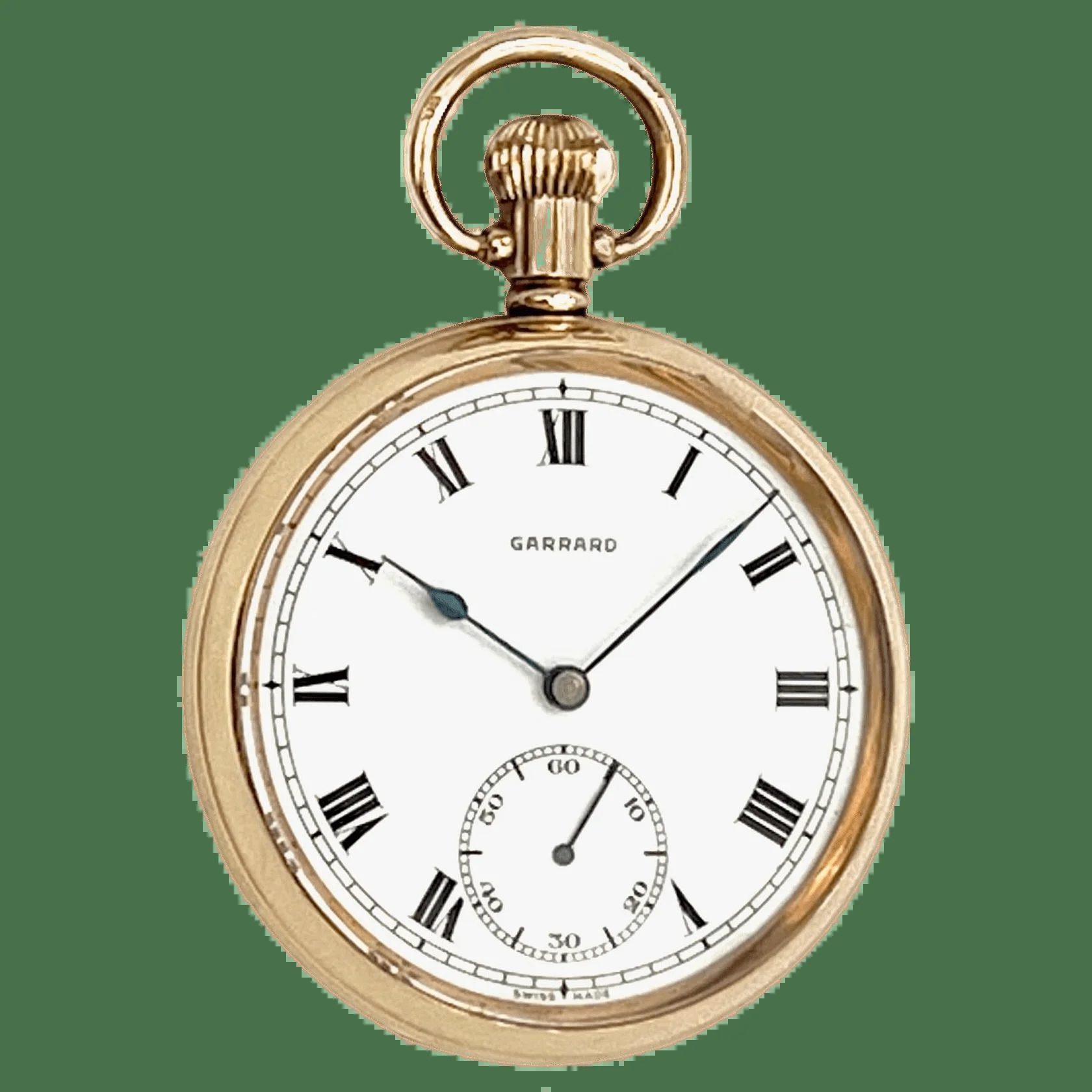 9 Carat Solid Gold Pocket Watch by Garrard - 1965