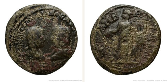 Mesembria, Tranquillina, 4 unit — Apollo standing left (CN type 1637)
