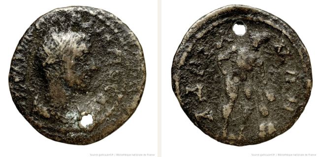 Hadrianoi, Philippus Arabs, bronze coin — Hercules standing right (CN type 18497)