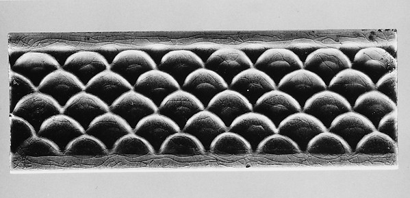 Border Tile, J. and J. G. Low Art Tile Works, 1881