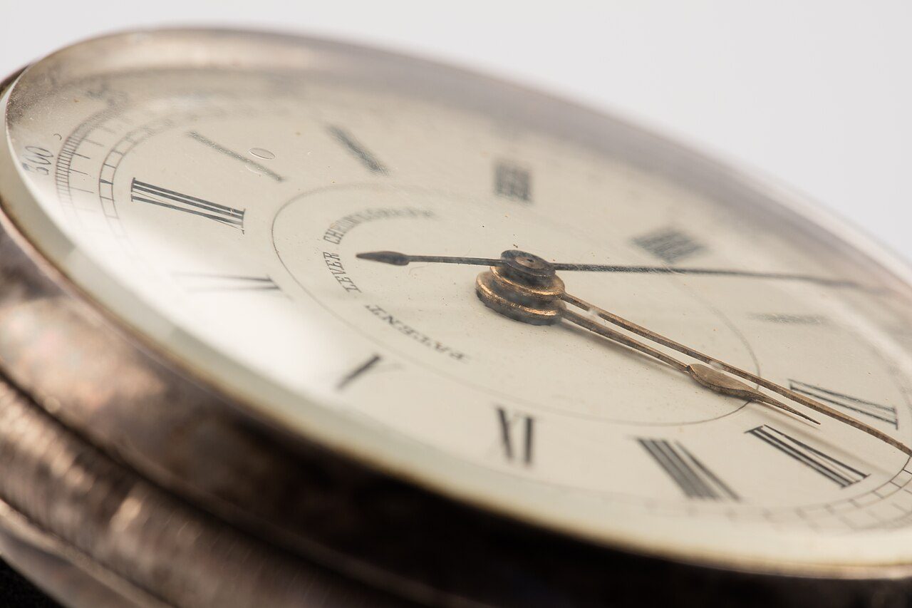 Patent lever chronograph pocket watch, 1886–1887