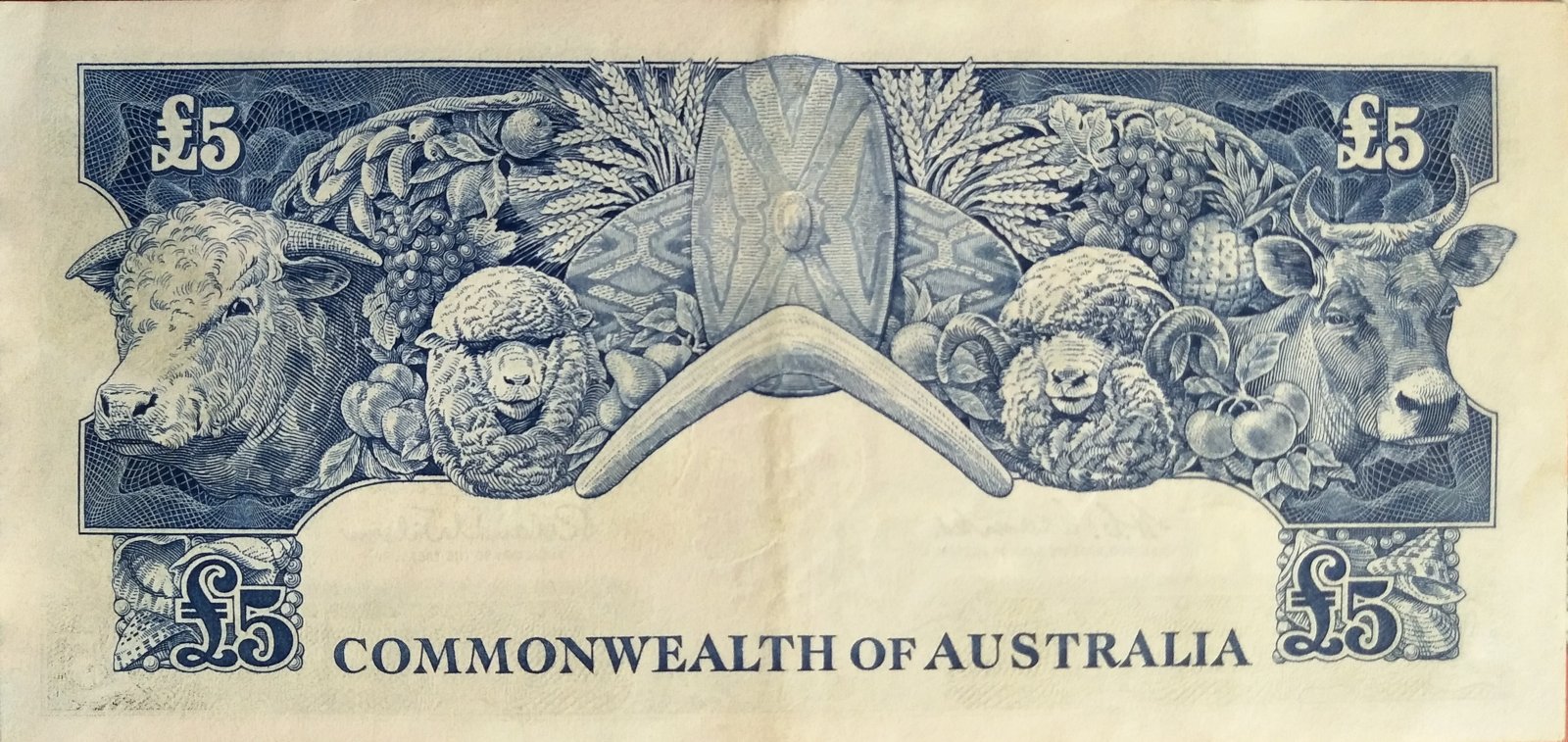 Reverse of 5 Pounds (1960–1965), Pick 35