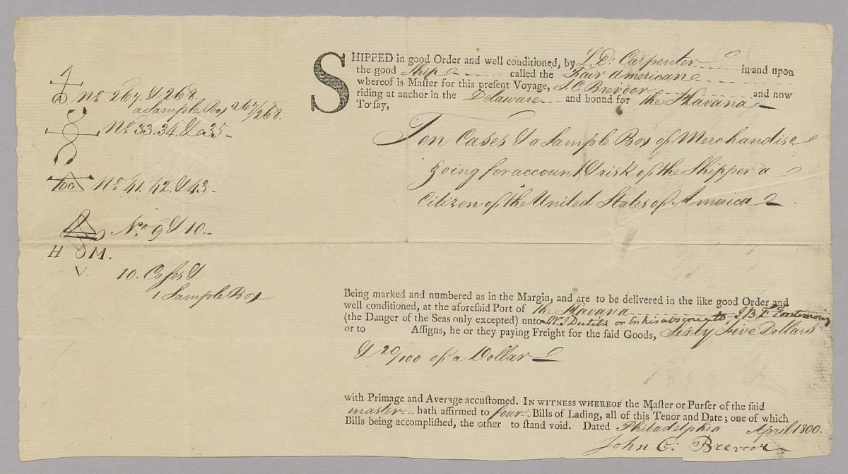 10c Pennsylvania First Federal Issue embossed revenue stamped paper on document