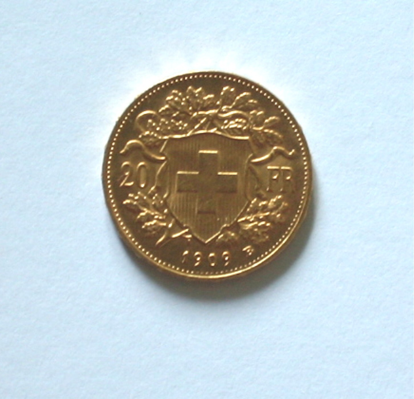 Swiss 20 Francs Vreneli