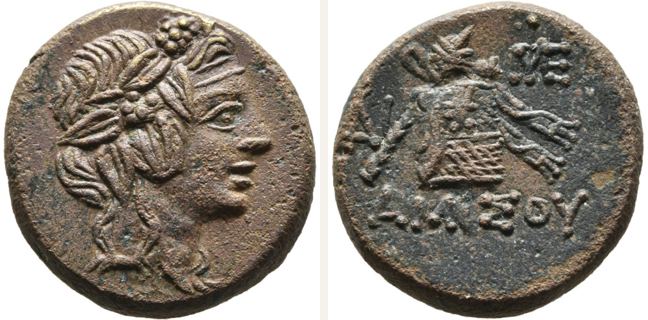 Amisos, bronze coin — Cista mystica (CN type 22743)