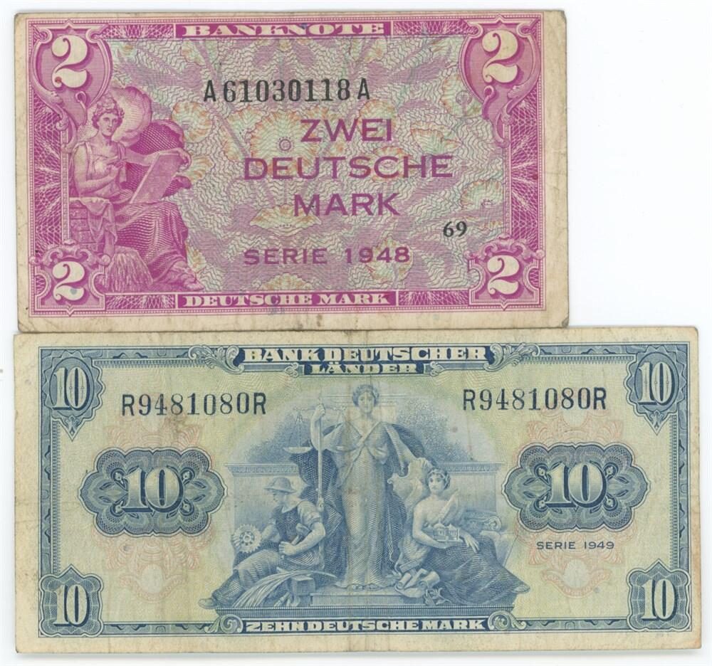 Federal Republic of Germany Deutsche Mark banknotes
