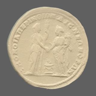 Perinthos, Elagabal, Medallion — Demeter and Homonoia (CN type 3019)
