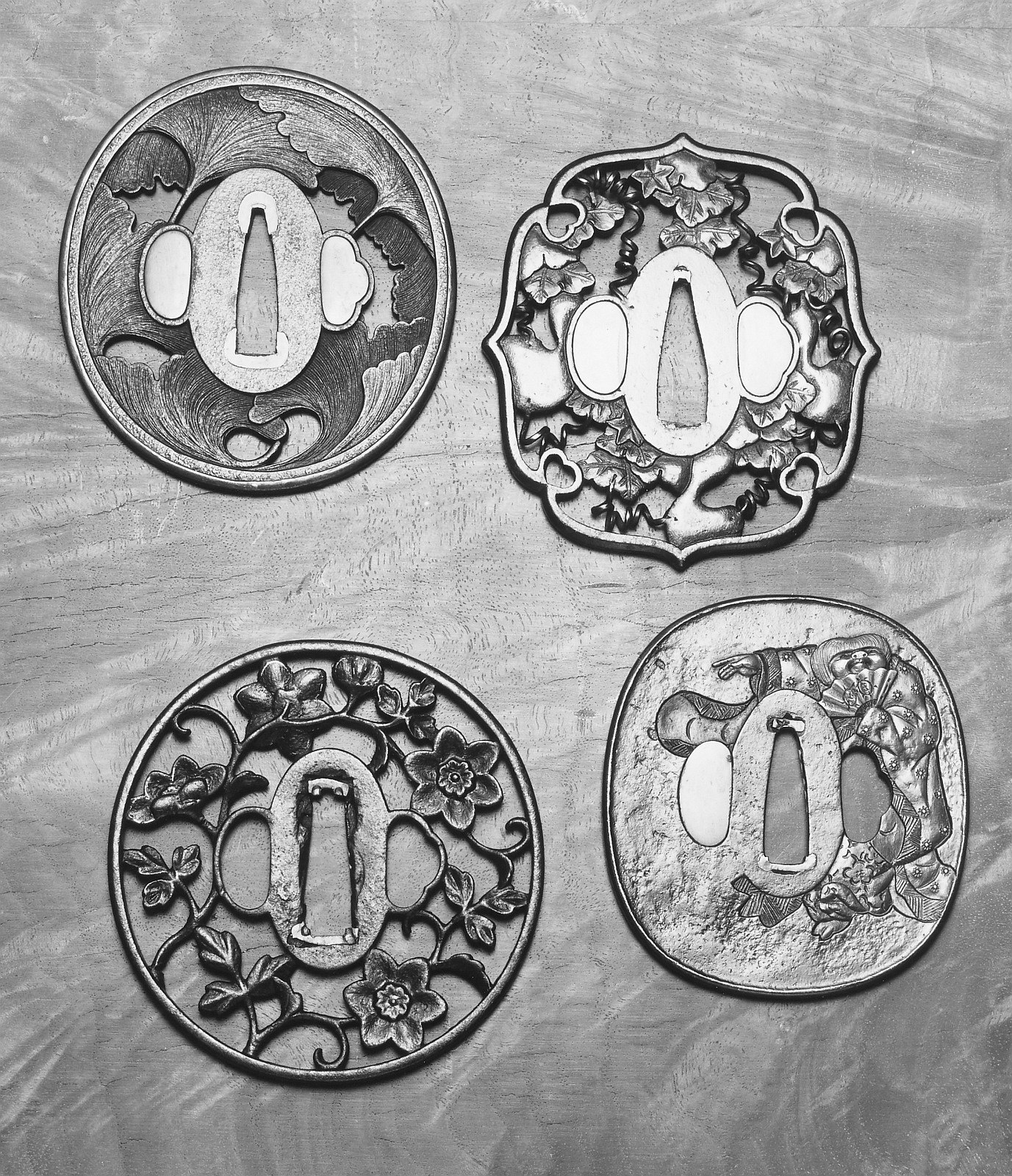 Four Tsuba (Sword Guards), Unknown photographer