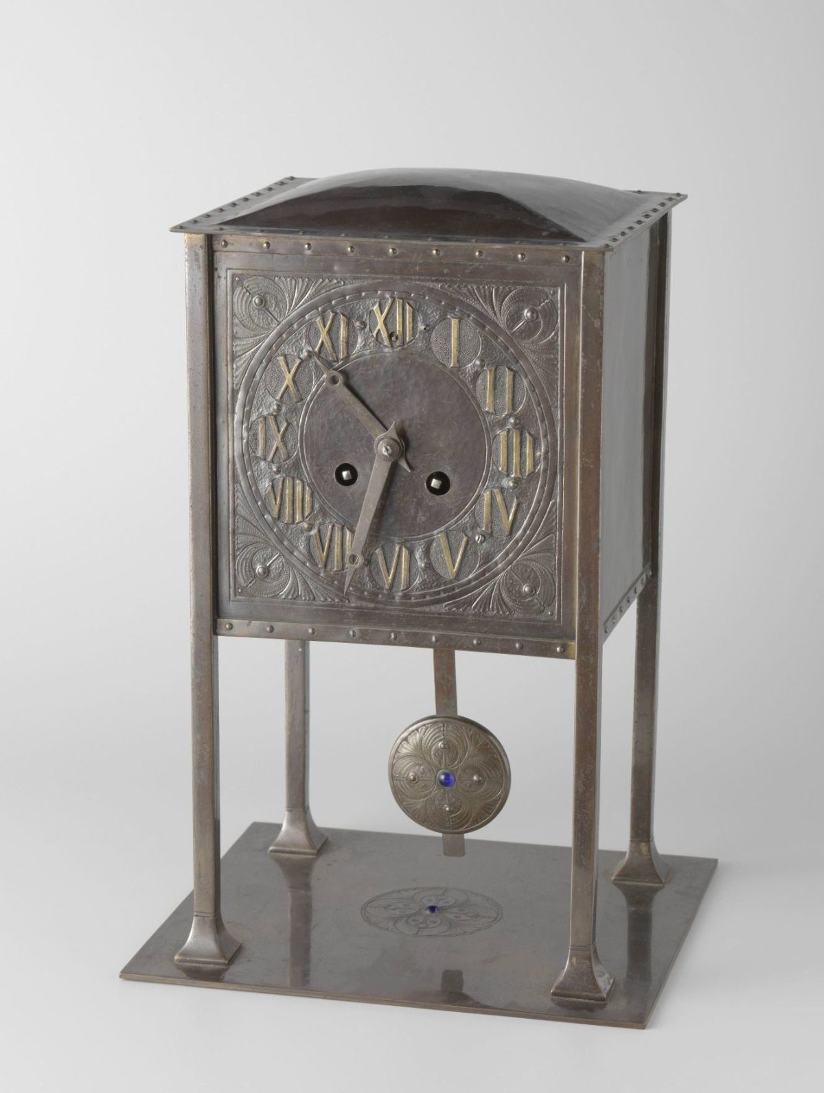 Brass mantel clock