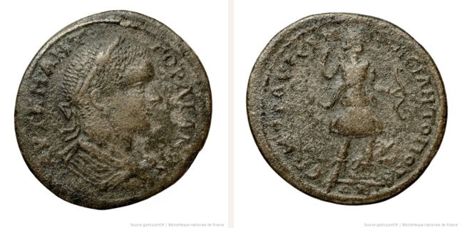 Miletoupolis, Gordian III., bronze coin — Artemis advancing right (CN type 18312)