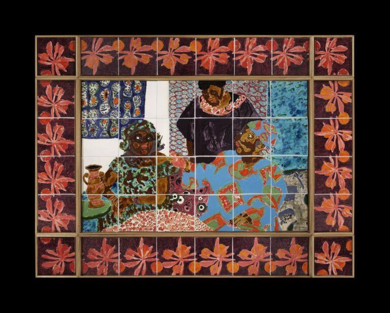 Tile panel, glazed ceramic, London, 2016 — museum object C.30:1 to 9-2020