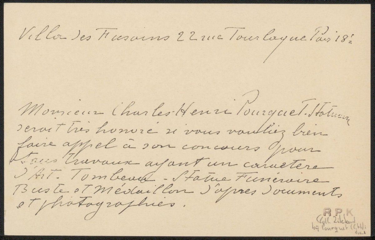 Picture postcard to the family of Philip Zilcken