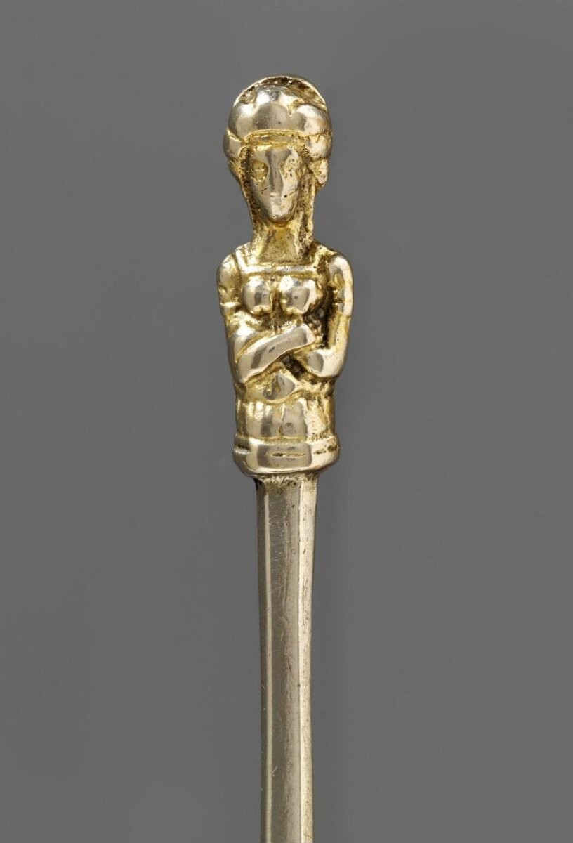 Silver-gilt, English (possibly West Country), ca. 1640, maker's mark IS, perhaps for John Shinner