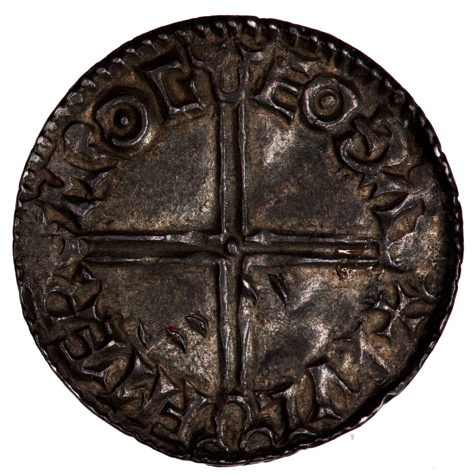 Coin, Penny, Aethelred II, England, 997-1003 — museum object NU 75
