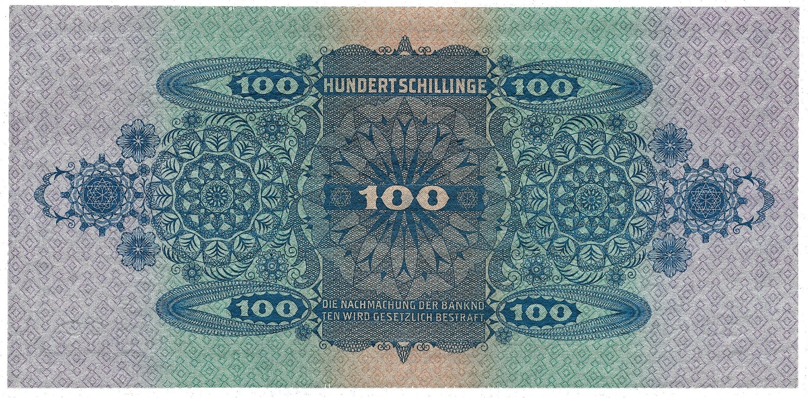 Reverse of 100 Schillinge (1925), Pick 91