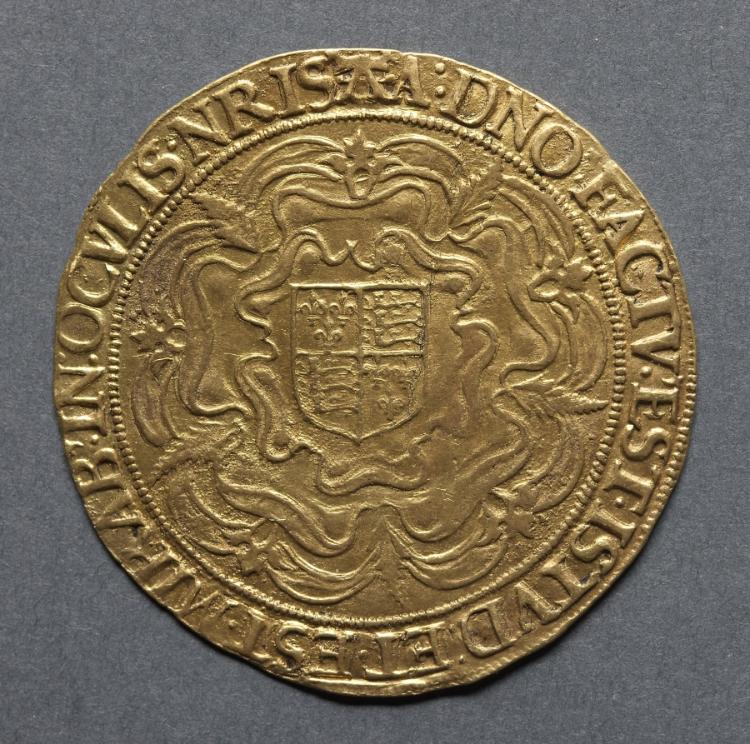 Sovereign of Thirty Shillings (reverse), 1583–1603 (Cleveland Museum of Art 1969.181.b)