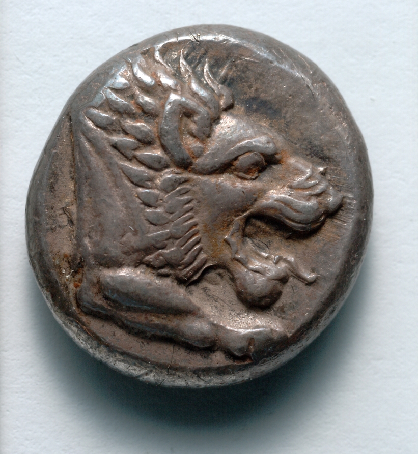 Drachm: Forepart of Lion (obverse), 465–449 BCE (Cleveland Museum of Art 1917.994.a)