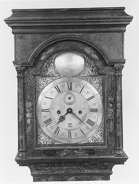 Additional museum view 4 of Tall Clock (accession 1985.341).