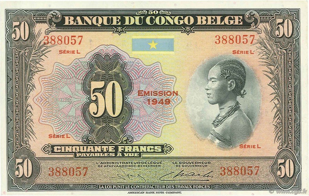 Obverse of 50 Francs (1943–1952), Pick 16