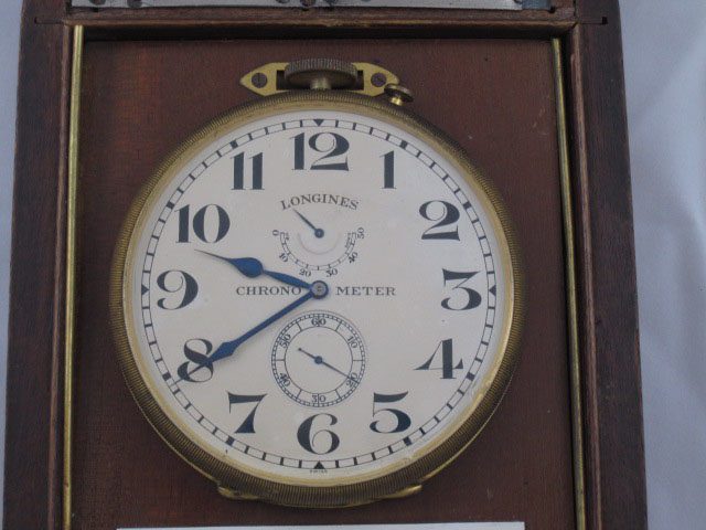 Longines brass deck chronometer with 21 jewels