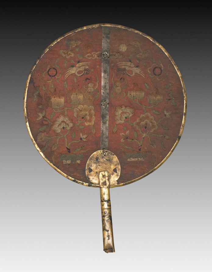 Embroidered Fan for Wedding Ceremony, 1850–1918 (Cleveland Museum of Art 1918.559)