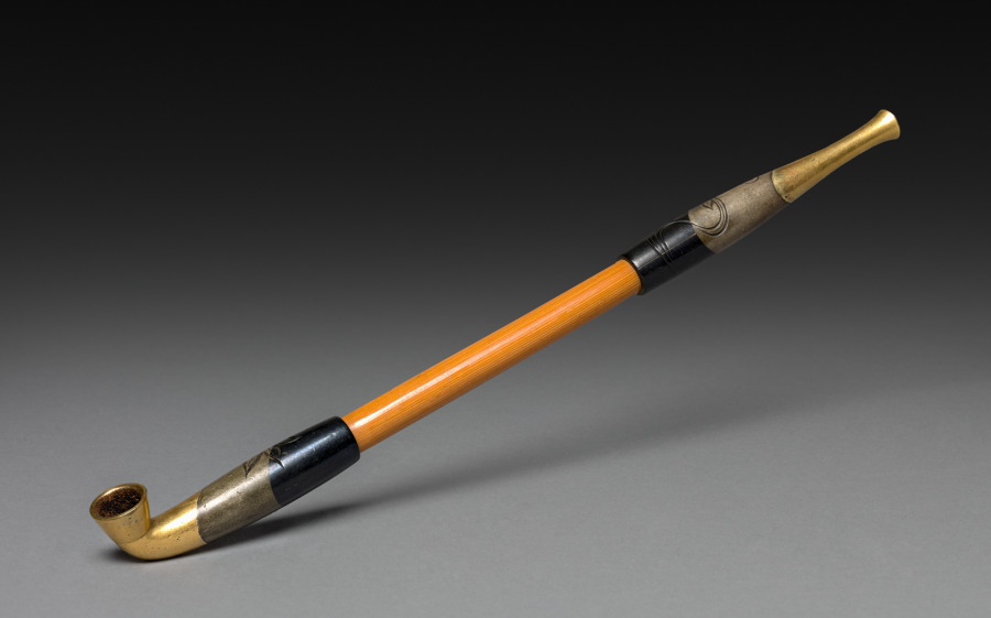 Tobacco Pipe with Maple Leaves in a River (Cleveland Museum of Art 1939.308)