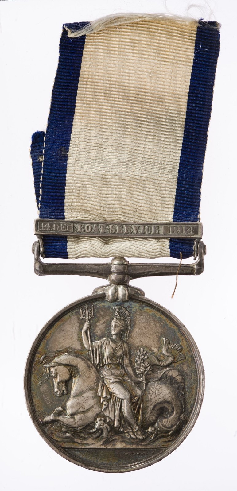 Medal, Naval General Service Medal, Great Britain, 1848 — museum object NU 37256
