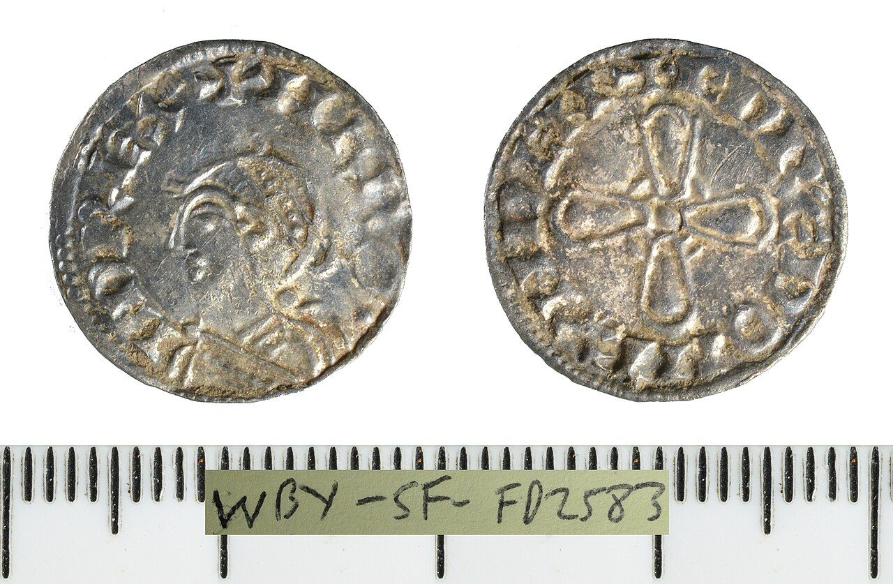 English hammered silver penny