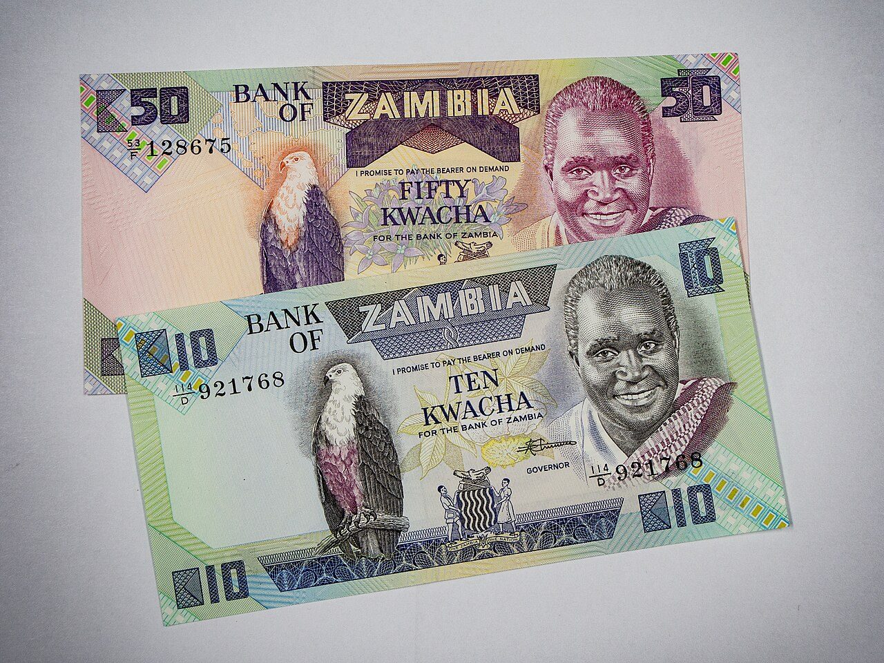 Zambian kwacha banknotes