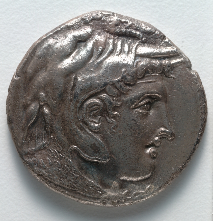 Tetradrachm: Head of Alexander III [The Great] (obverse), 306 BCE (Cleveland Museum of Art 1916.994.a)