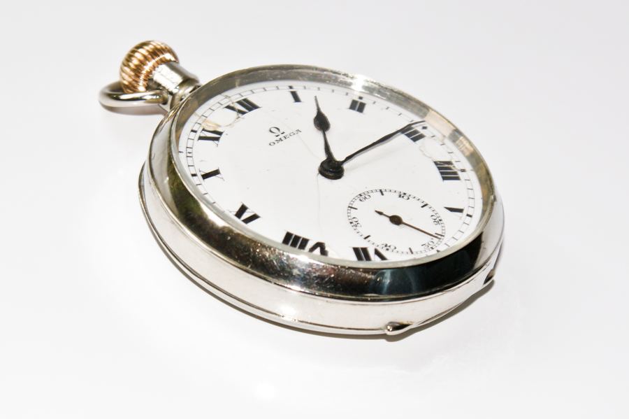 A vintage Omega pocket watch of around 1950's origin.