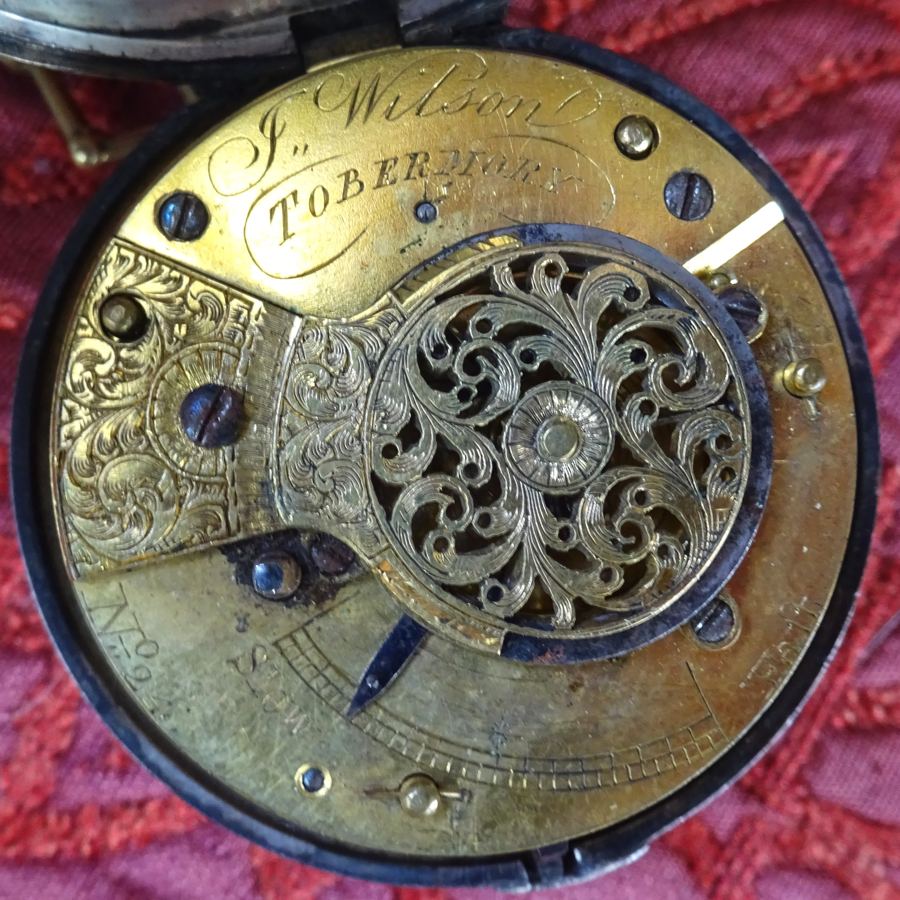 1845 Verge Escapement pocket watch. J.Wilson of Tobermory was the purveyor.