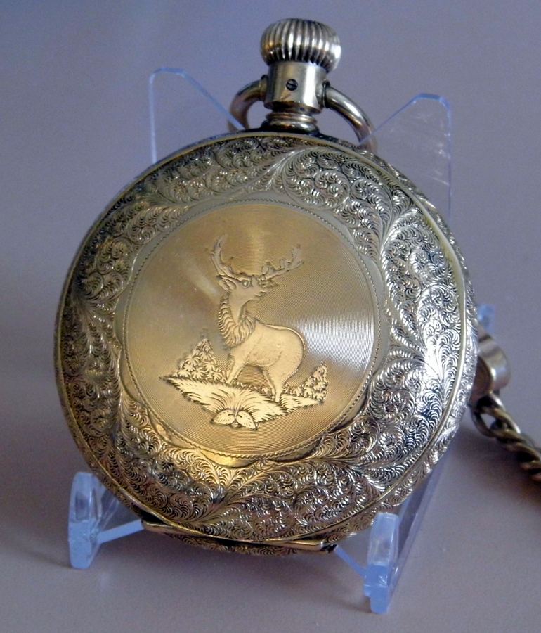 Vintage American Waltham Watch Co. Pocket Watch, Size 18s, 15 Jewels, Model 1883, Hunting Case, Circa 1899