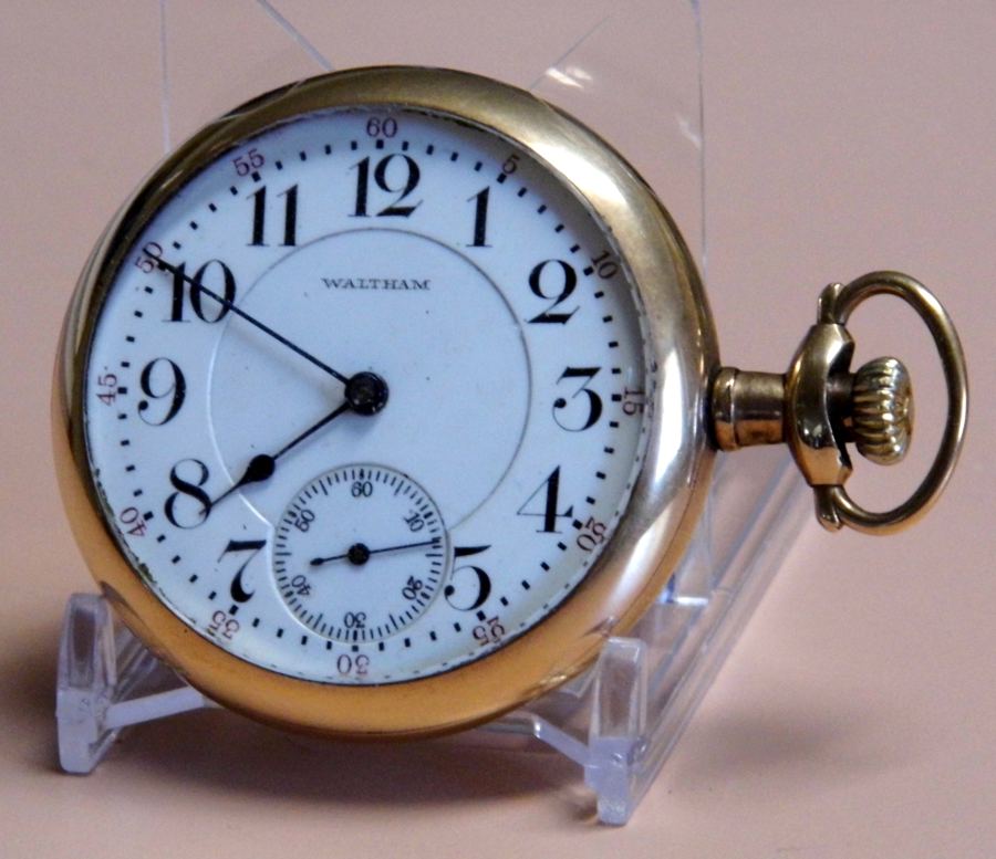 Vintage American Waltham Watch Co. Pocket Watch, Model 1899, Size 16s, 17 Jewels, Grade Royal, Open Face Case, Circa 1906