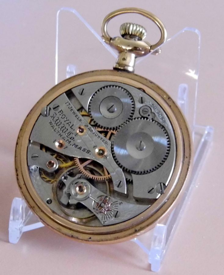 Vintage American Waltham Watch Co. Pocket Watch, Model 1899, Size 16s, 17 Jewels, Grade Royal, Open Face Case, Circa 1906