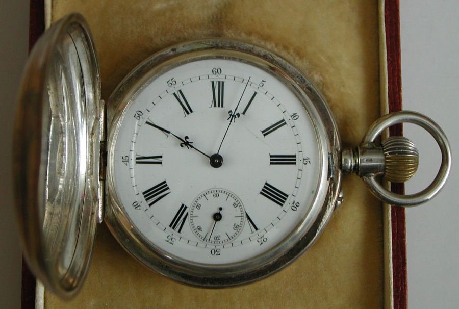 Spring cover pocket watch